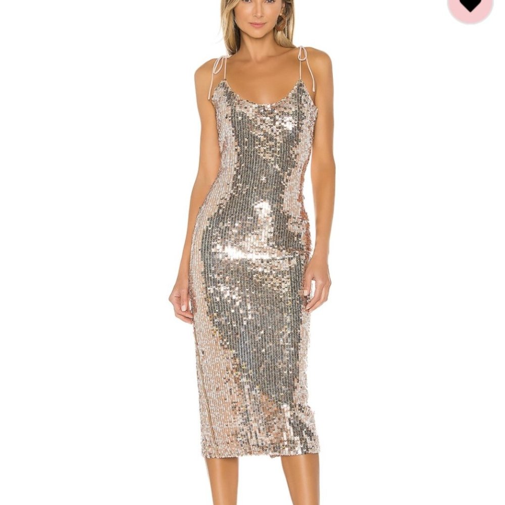 Holiday Sequin Midi Dress